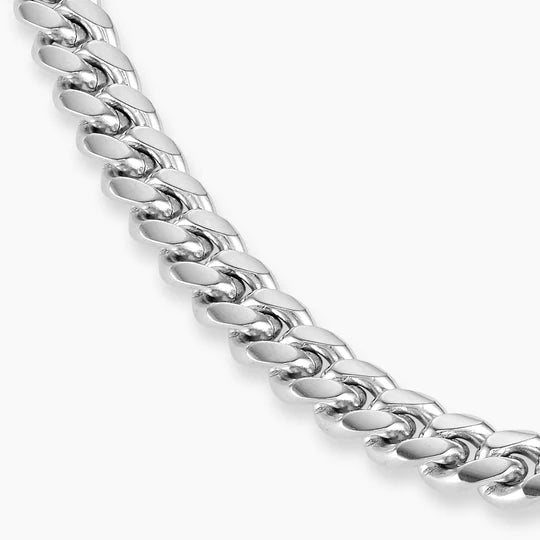 Miami Cuban Chain - 11mm White Gold