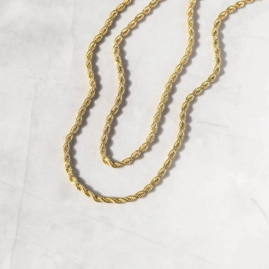 Rope Necklace - 3mm Gold
