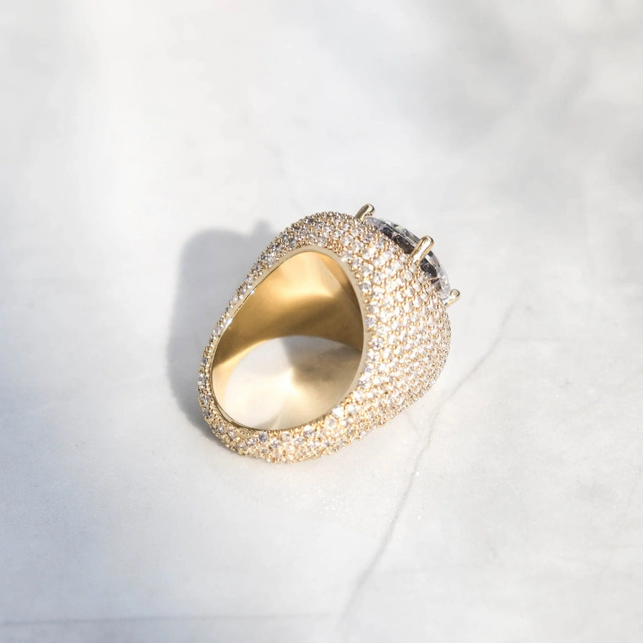 Clustered Rock Ring - Gold