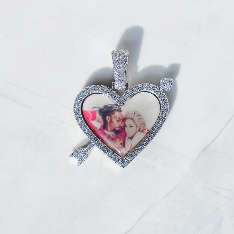 Cupid's Heart- Custom Picture Pendant