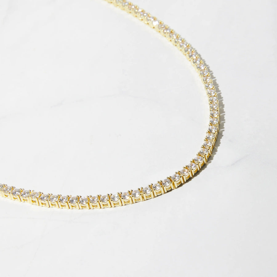 Flare Necklace - 3mm Gold