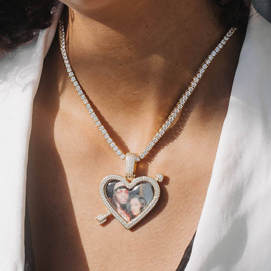 Cupid's Heart- Custom Picture Pendant 