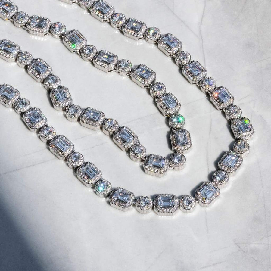 North Virescent - White Gold Necklace